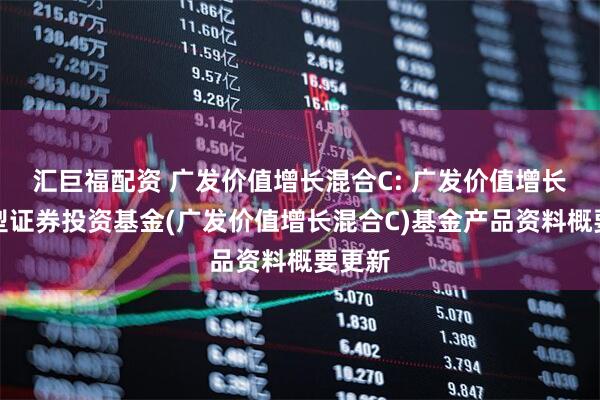 汇巨福配资 广发价值增长混合C: 广发价值增长混合型证券投资基金(广发价值增长混合C)基金产品资料概要更新