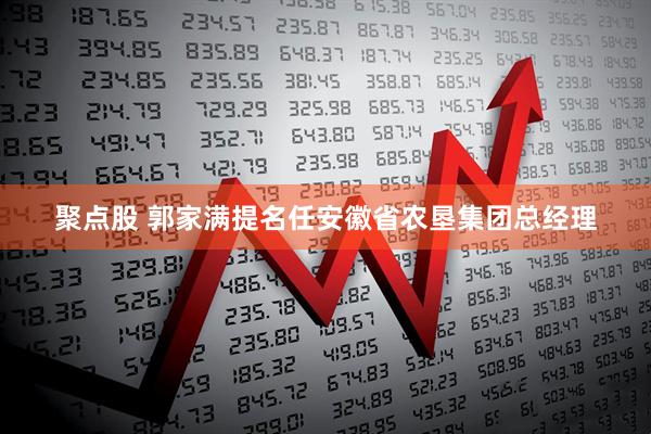 聚点股 郭家满提名任安徽省农垦集团总经理