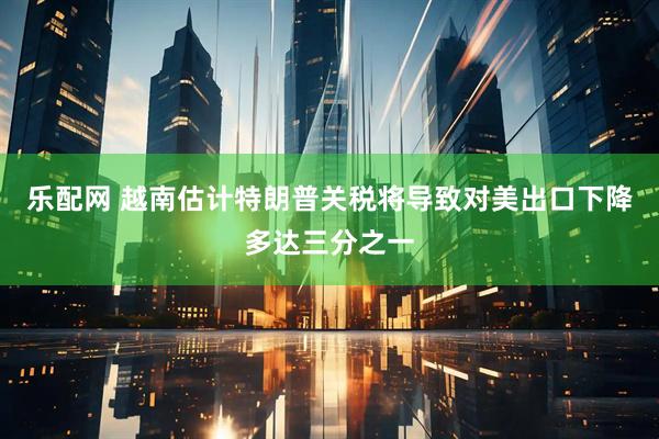 乐配网 越南估计特朗普关税将导致对美出口下降多达三分之一