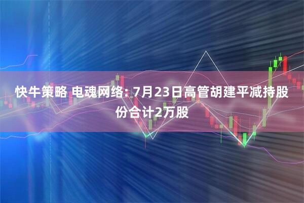 快牛策略 电魂网络: 7月23日高管胡建平减持股份合计2万股