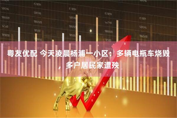 粤友优配 今天凌晨杨浦一小区：多辆电瓶车烧毁，多户居民家遭殃